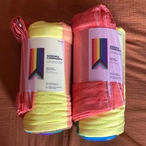 NWT Pride Oversized Beach Towel Set